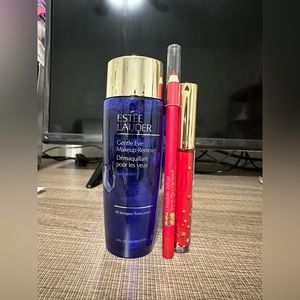 Make up remover and lip pencil, lip gloss
